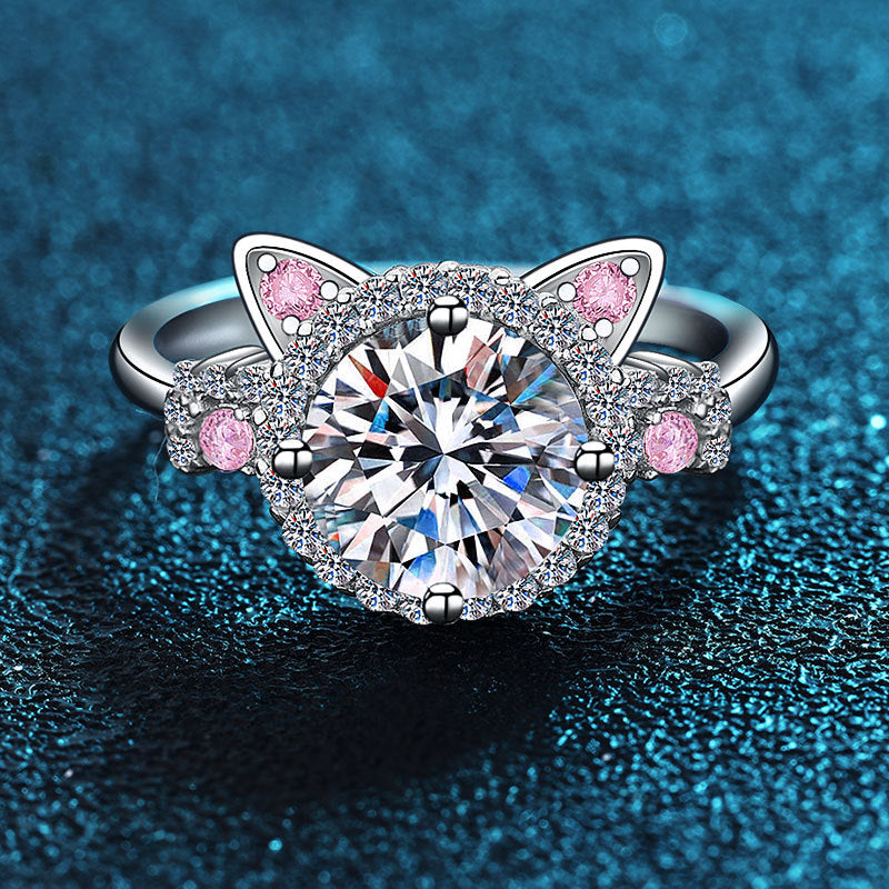 Anillo Gatito Plata