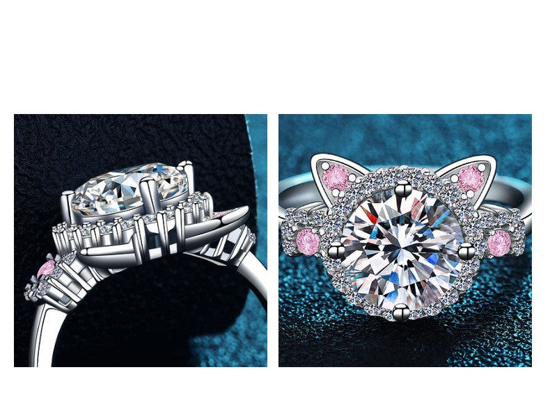 Anillo Gatito Plata