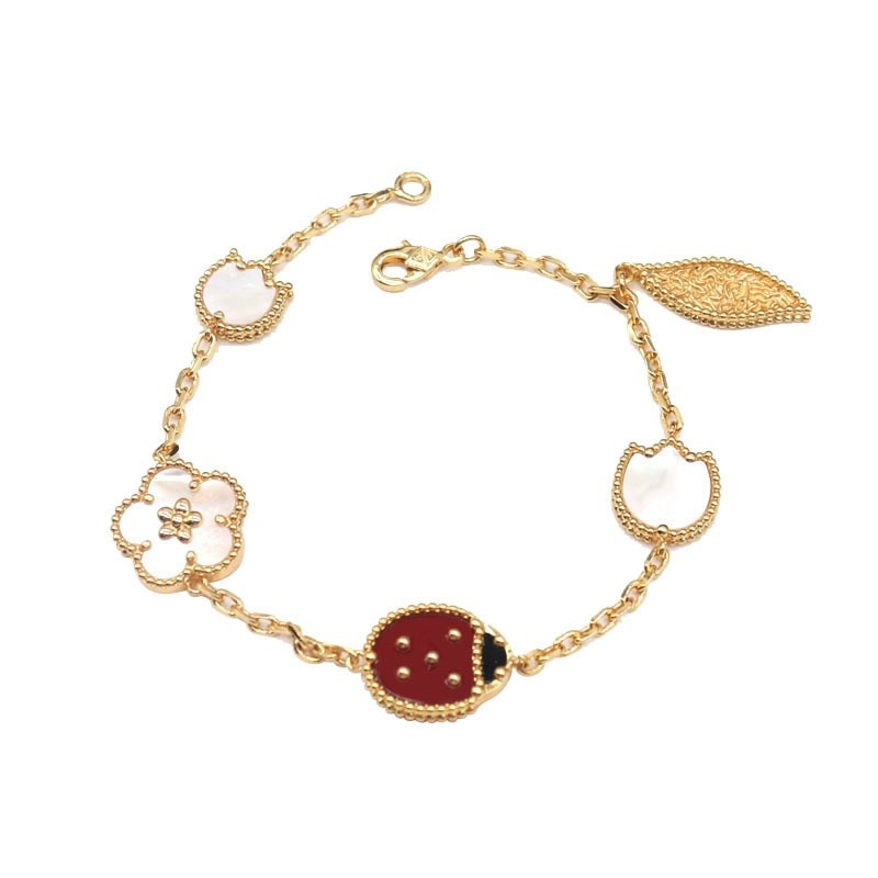Pulsera Mariquita Dorada