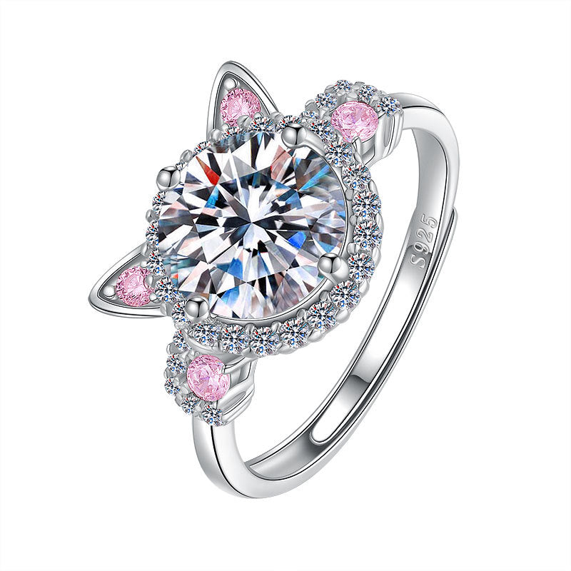 Anillo Gatito Plata