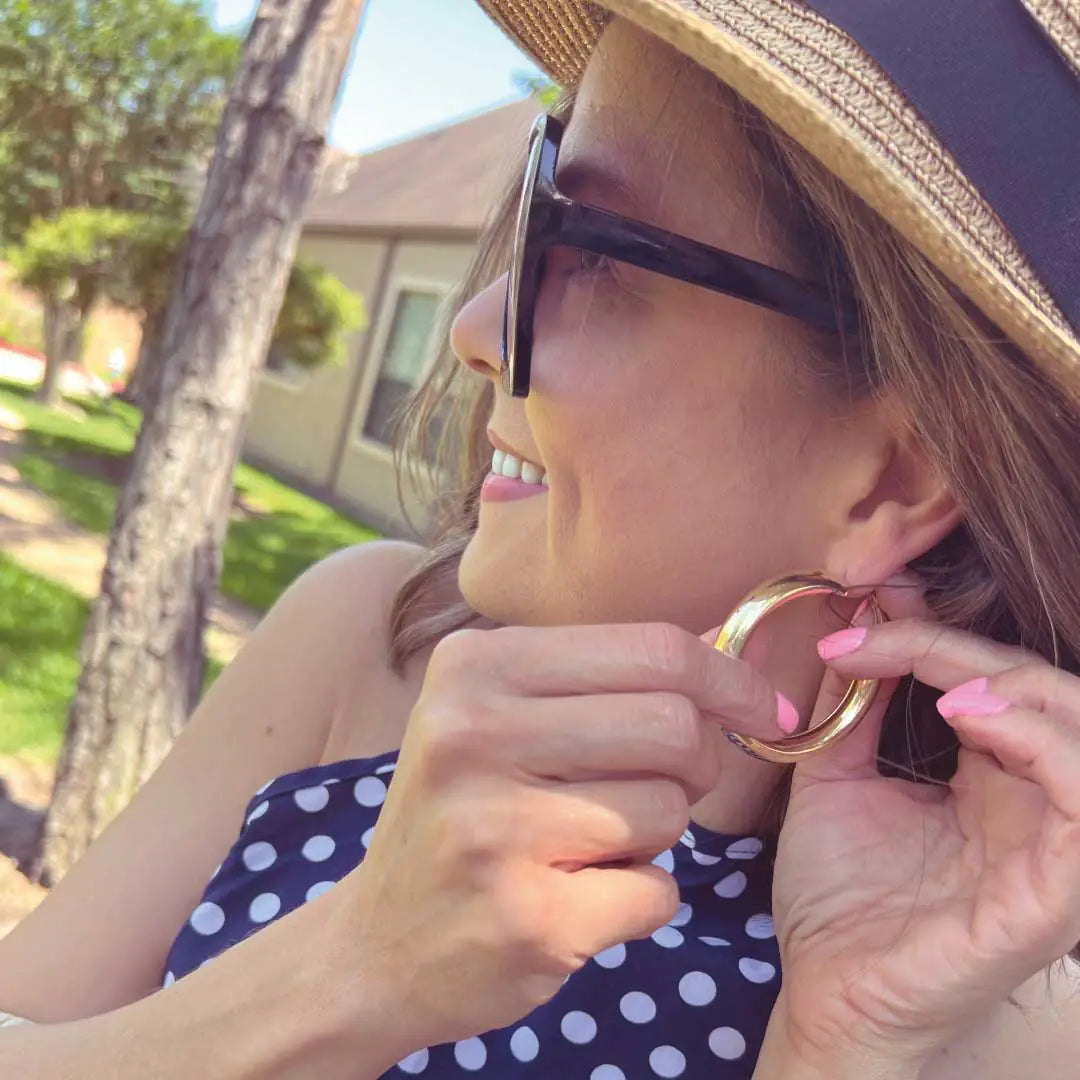 Pendientes de Aro Gruesos (Modelo Aura)