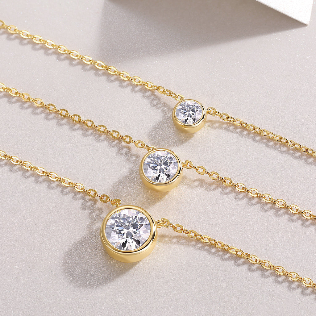 Collar Moissanita Oro