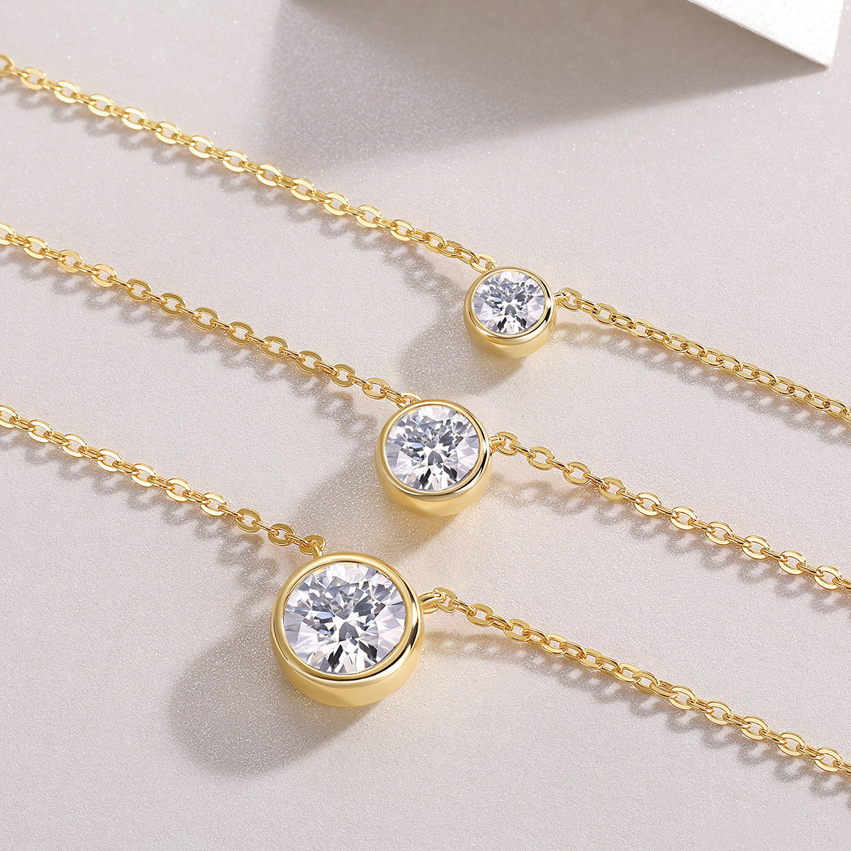 Collar Moissanita Oro