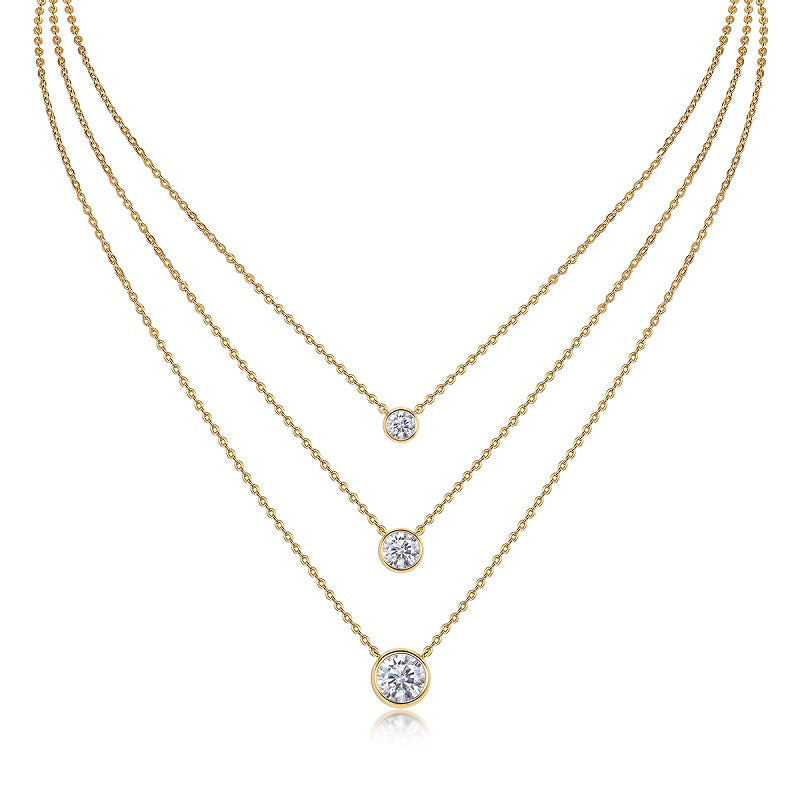 Collar Moissanita Oro