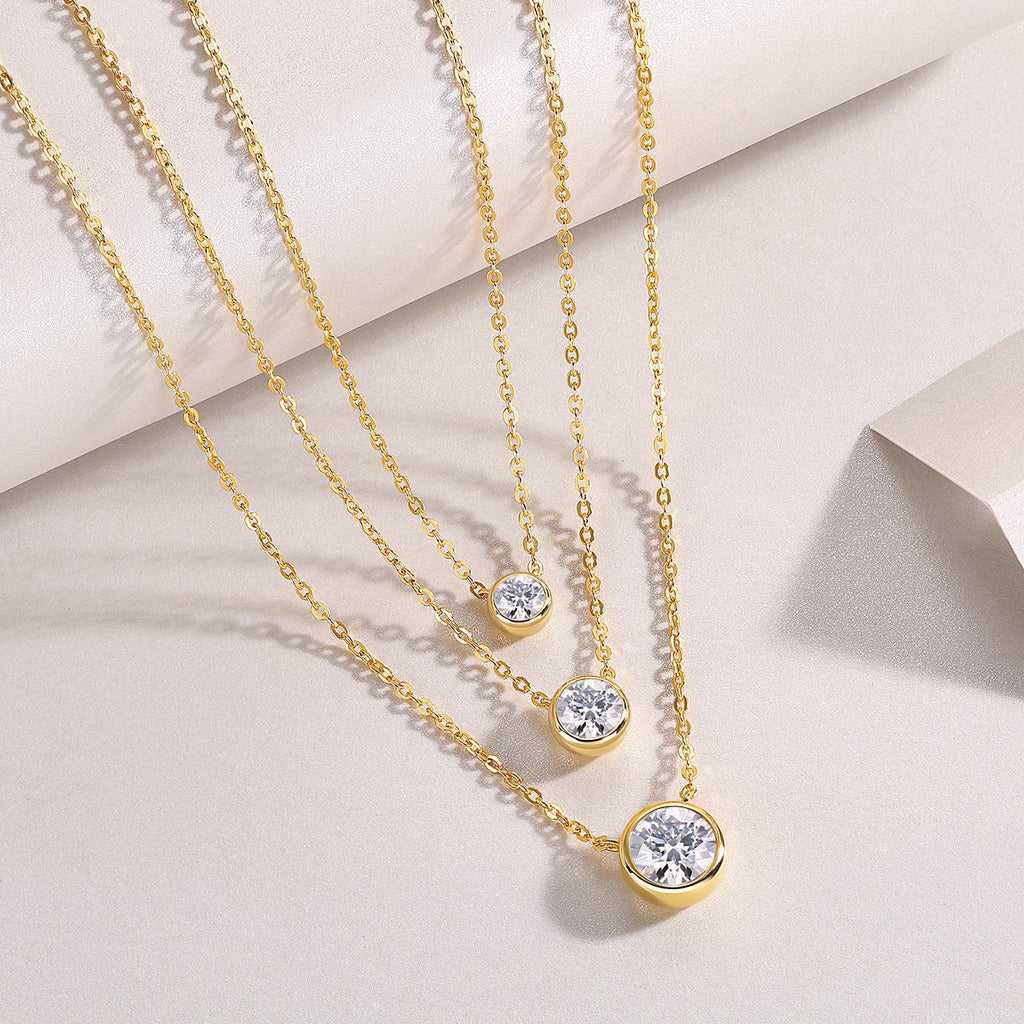 Collar Moissanita Oro