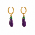 Pendientes Berenjena