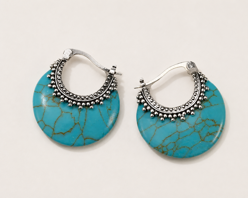 Pendientes Turquesa Boho