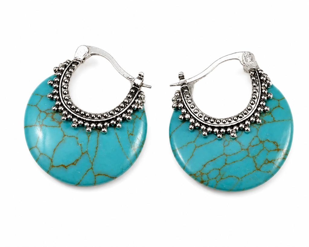 Pendientes Turquesa Boho