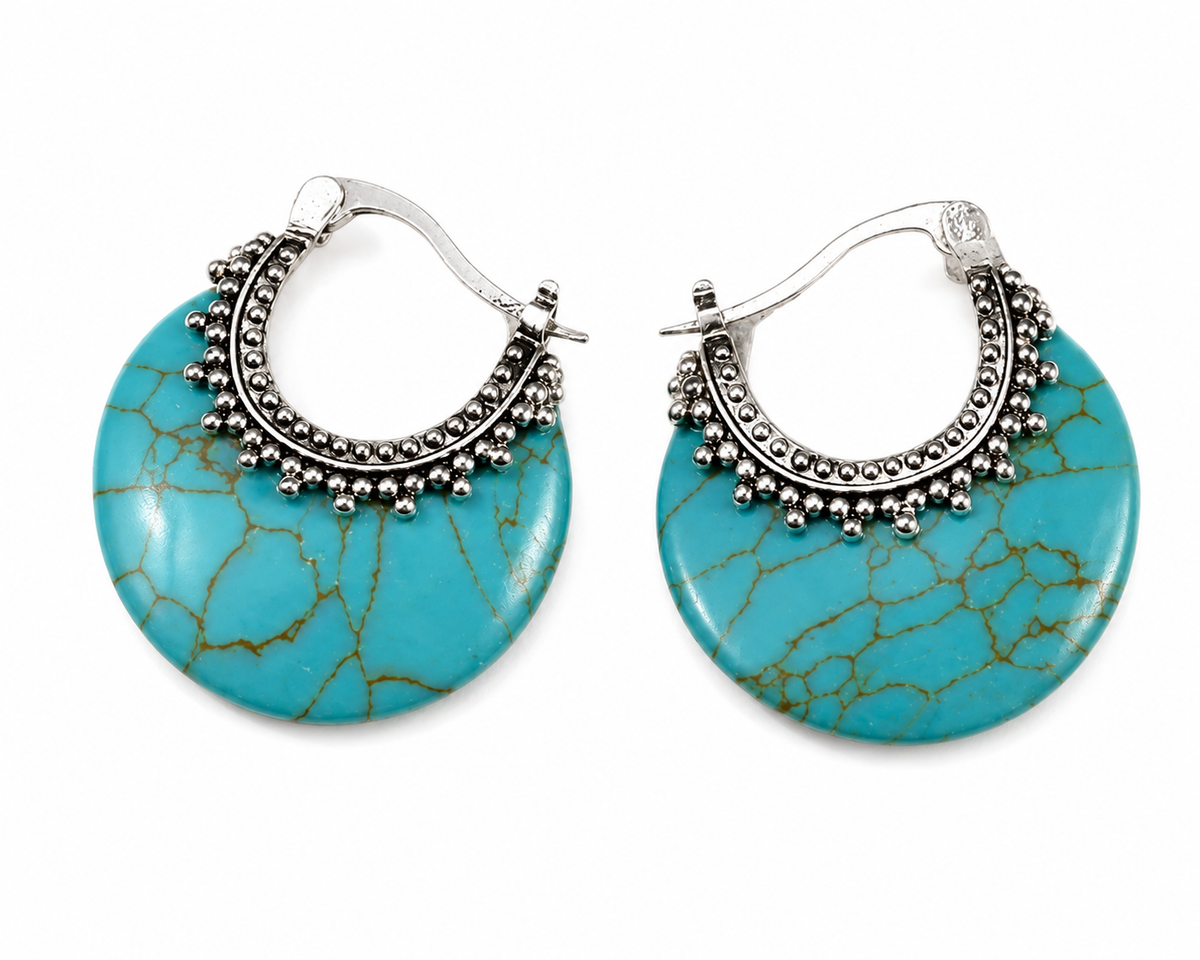 Pendientes Turquesa Boho