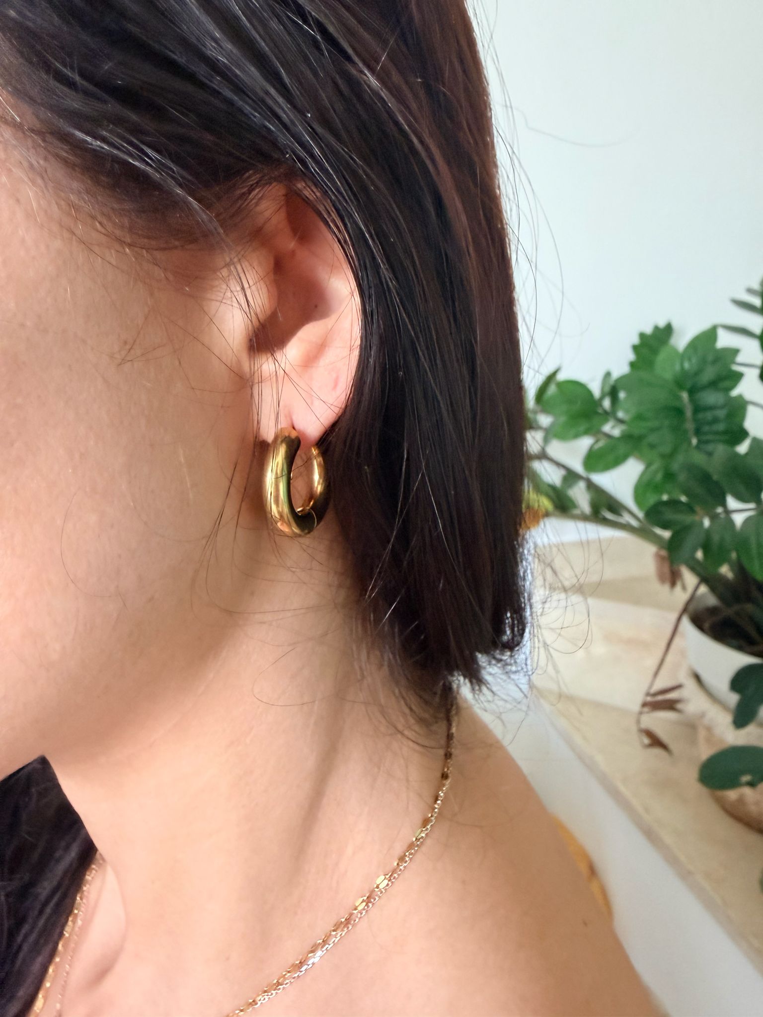 Pendientes Brillo Dorado