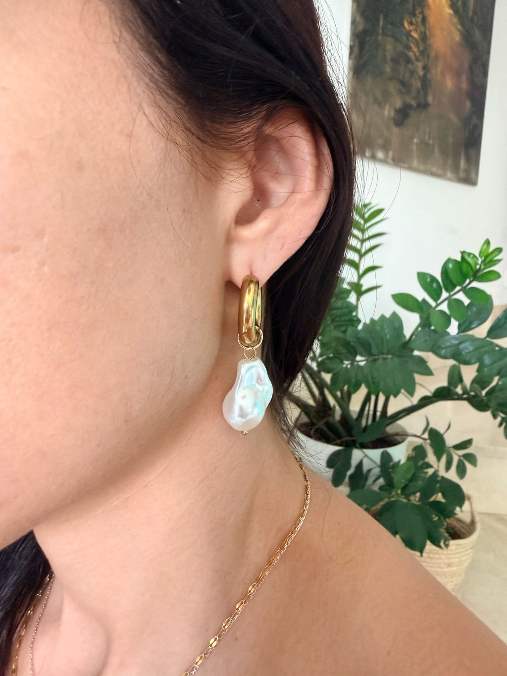 Pendientes Brillo Dorado