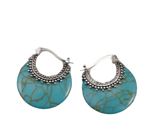 Pendientes Turquesa Boho